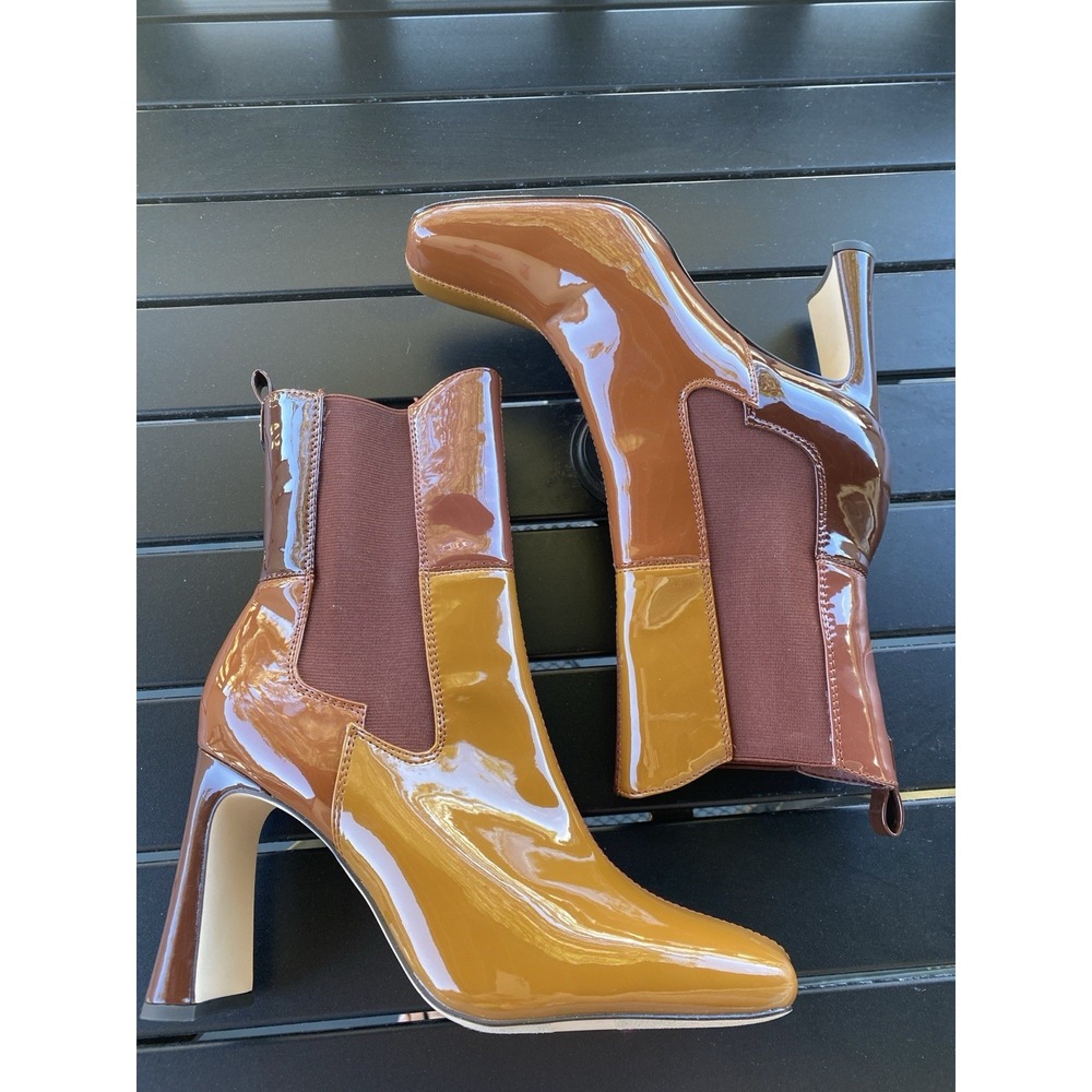 Circus By Sam Edelman Elle Womens 9.5 Bootie Multi Color Patchwork Pull On Boots